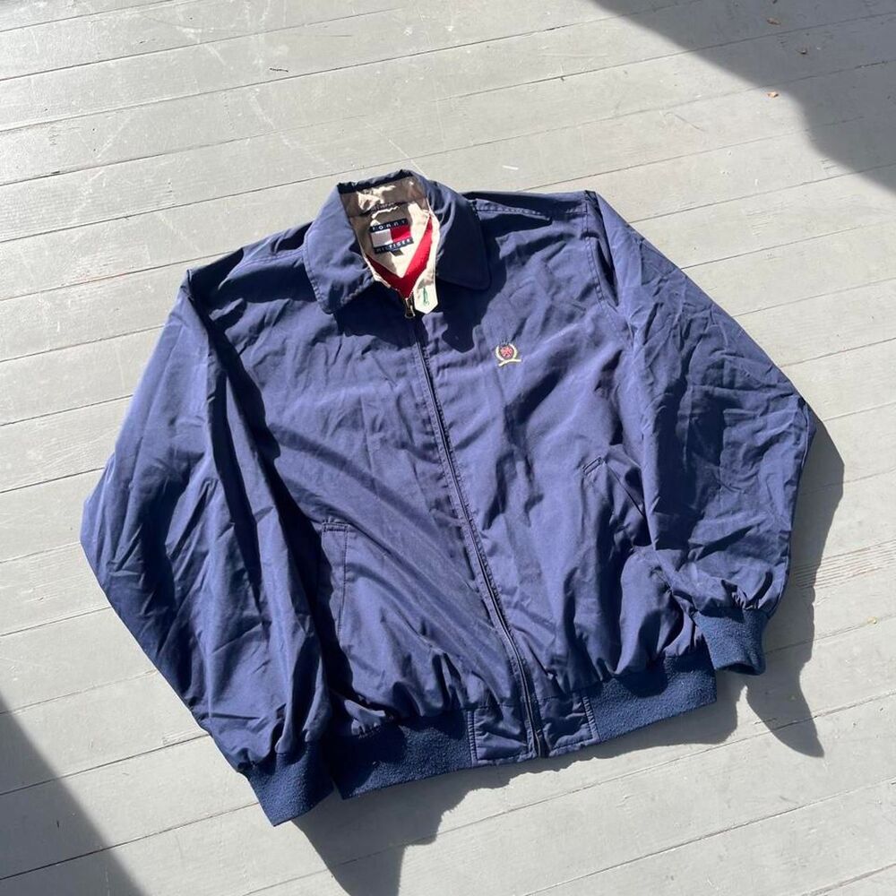 Vintage Tommy Hilfiger Streetwear Y2K Windbreaker Harrington Jacket